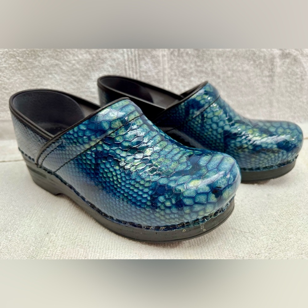 Dansko Professional Python print Patent Leather C… - image 2